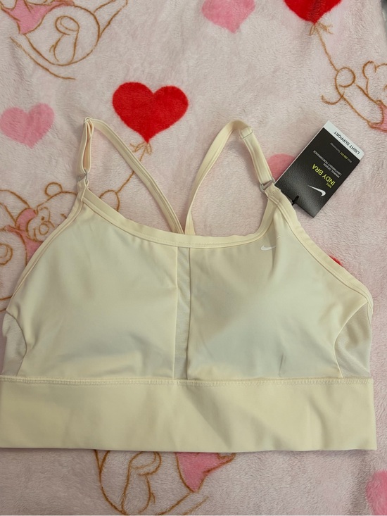 Nike Other - Nike Women's Cream Strappy Light Support Sports Bra
